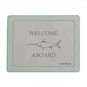 Personalised Boarding Mat | Custom Text & Swordfish